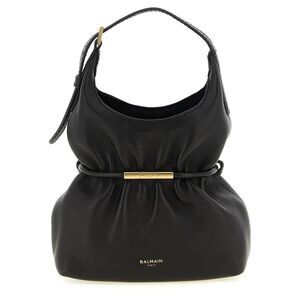 Balmain Black Lamb Leather Women's Handbag